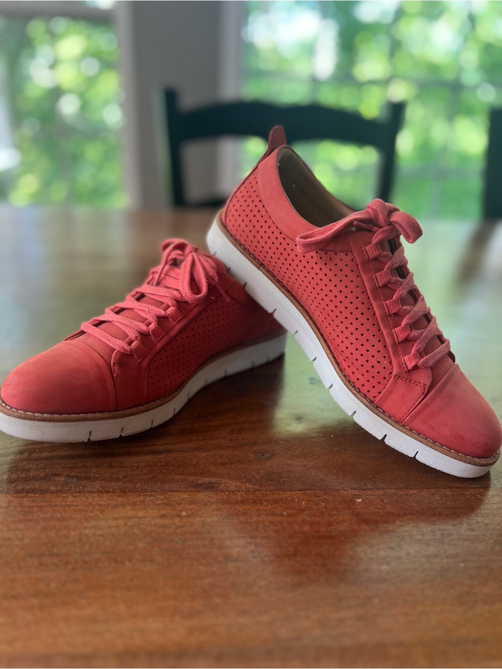 Samuel Hubbard Women's 8.5 M "SamSport Wanderer" Walking Shoe Coral Nubuck 0463 - Picture 6 of 10